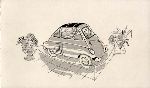 Convite para o lançamento da primeira Romi-Isetta no Braisil, em 1956