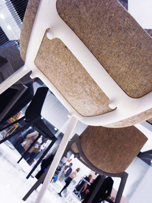  Cadeira Zartan em detalhe da superfície e textura