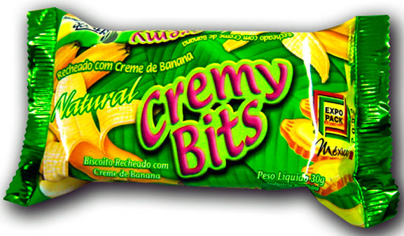 Cremy Bits pode ser levado no bolso ou na bolsa e consumido sem sujar as mãos